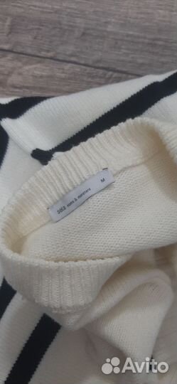 Джемпер/свитер в полоску S-M zara/sela новый