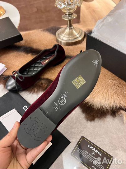 Балетки натуральная кожа chanel 4 цвета