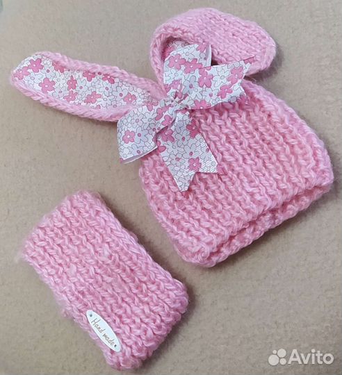 Одежда кукольная - шапка и снуд