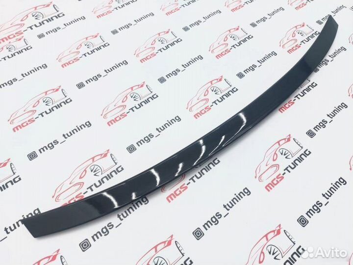 Спойлер на Audi A4 B8 (Дорест) черный глянец