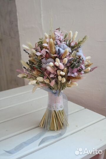 Букет невесты из сухоцветов