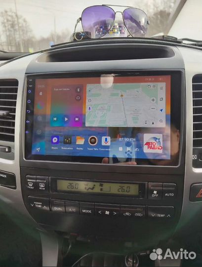 Магнитола CC3 4/64 на Toyota Prado 120 2002-2009