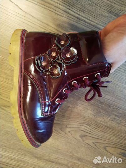 Ботинки демисезонные для девочки 25 размер