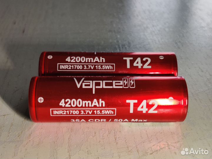 Аккумулятор 21700 высокотоковый Vapcell t42