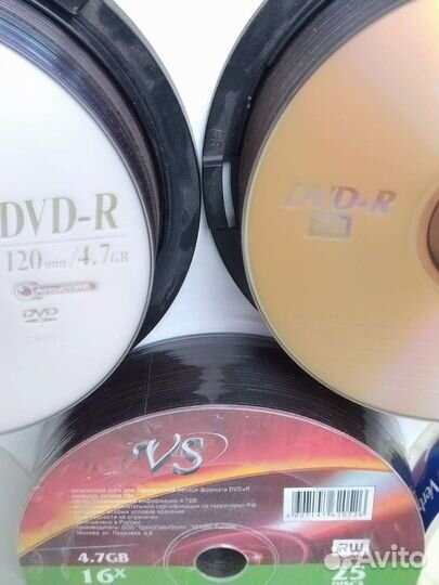 DVD диски для записи, чистые, новые