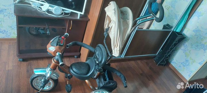 Детский велосипед трёхколёсный с музыкой