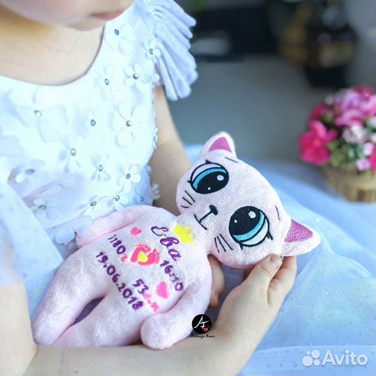 Мягкая игрушка Кот Котик Котенок с метрикой