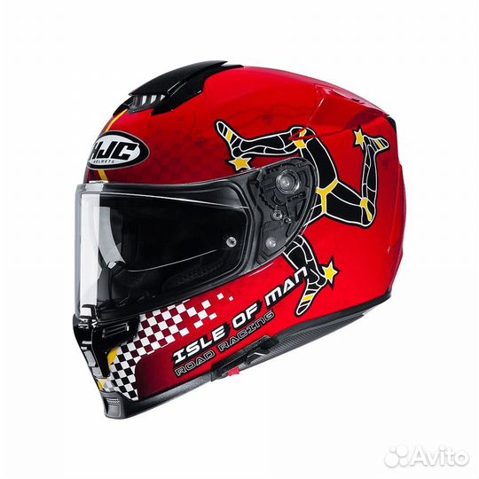 Шлем HJC rpha 70 isle OF MAN MC1
