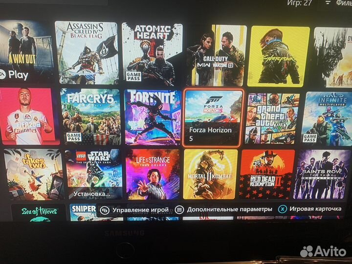 Xbox One x 1tb с играми