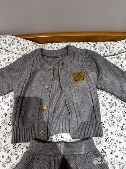 Вязаный костюм детский 62