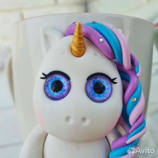 Кружка с единорогом. Ручная работа