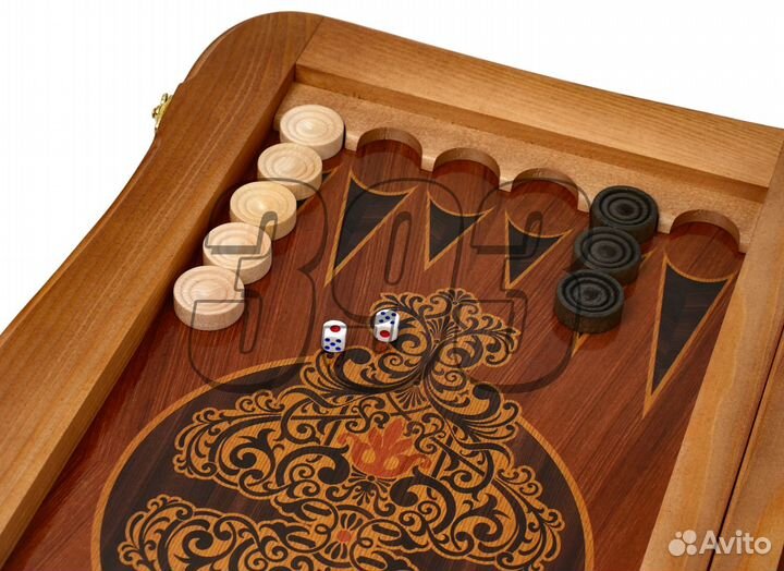 Нарды, шашки Гладиаторы (резные) (39460)