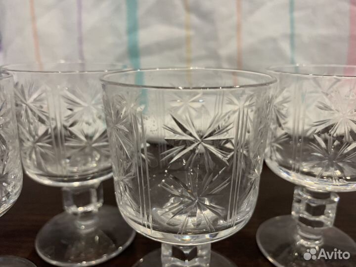 Графин с рюмками хрусталь винтаж