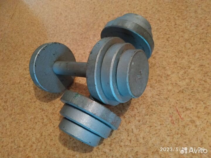 Гантели (2х12 кг, 2х7 кг)