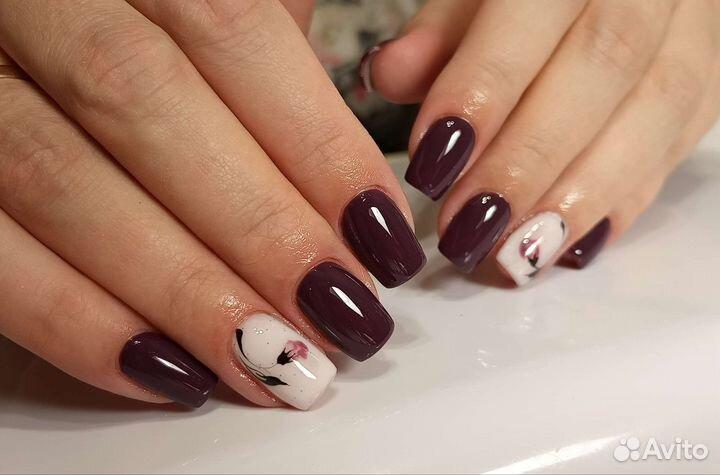 Срочное наращивание покрытие ногтей гелем