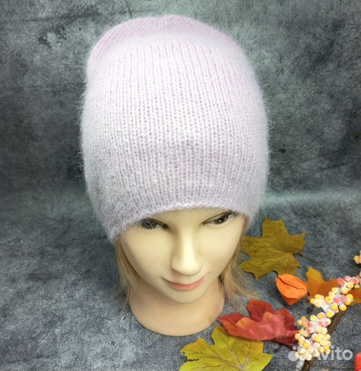 Шапочка бини из пуха норки