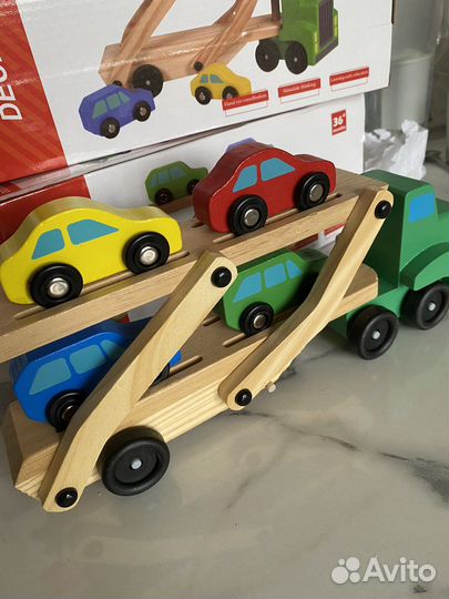 Деревянные игрушки машинки