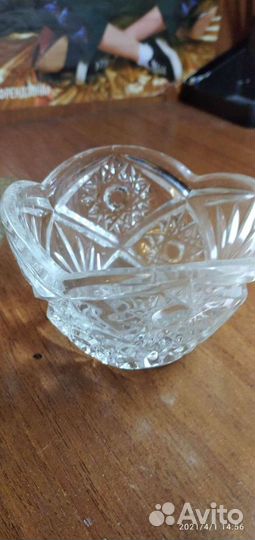 Хрустальная конфетница цена за обе