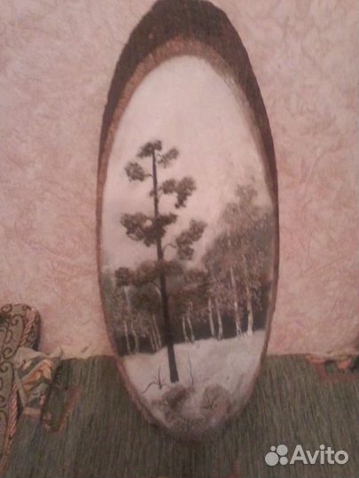 Продаю деревянное панно с пейзажем