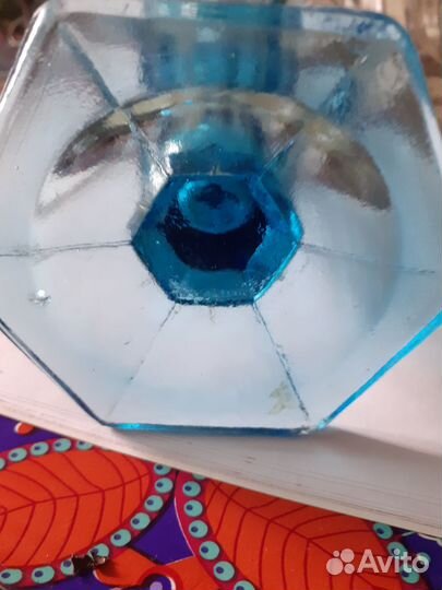 Ваза для цветов цветное стекло ссср.подсвечники