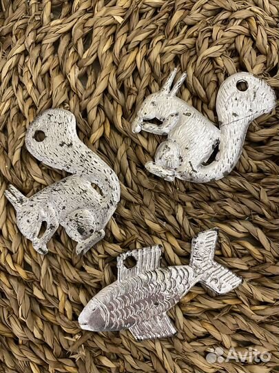 Елочные игрушки СССР колкий пластик