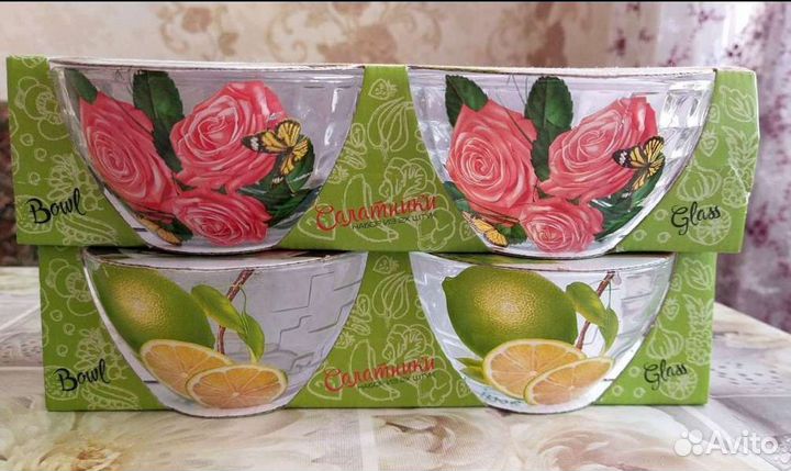 Набор салатников стекло