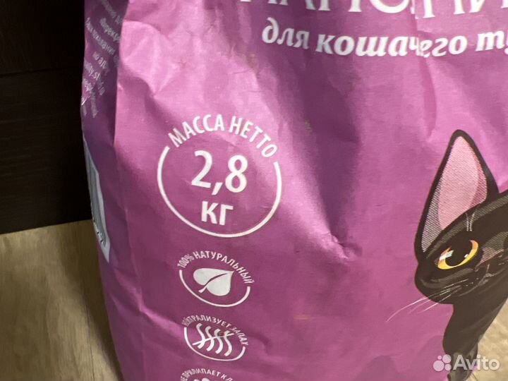 Наполнитель древесный для кошек