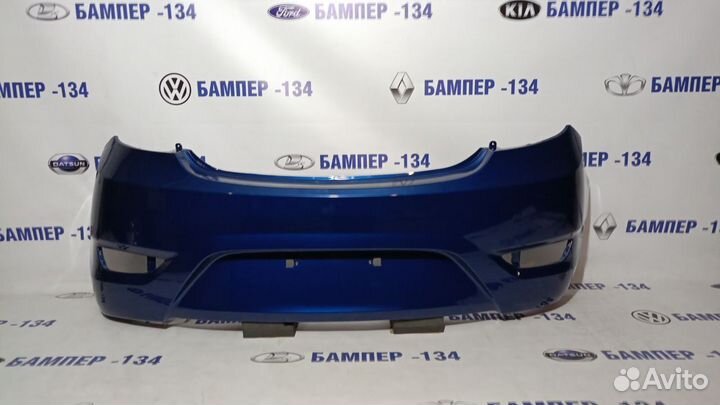 Бампер задний hyundai solaris 1 хэтчбек синий WGM