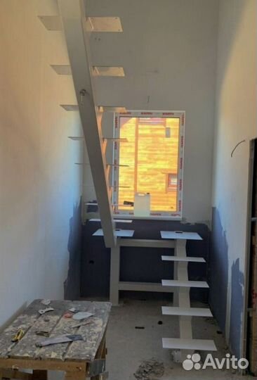 Забежная лестница с установкой