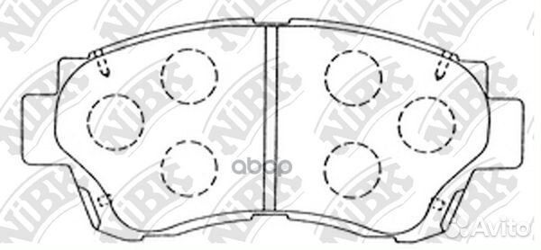 Колодки тормозные дисковые перед PN1228 PN1