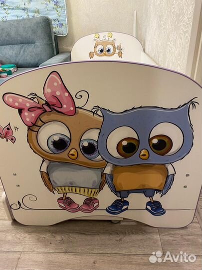 Детская кровать от 3 лет с бортиками