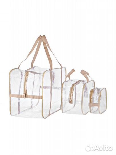 Сумка в роддом прозрачная Roxy Kids(3шт)