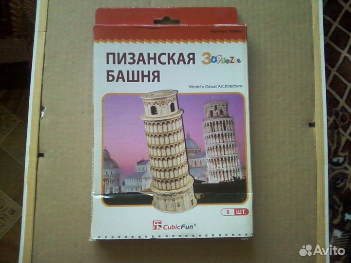 Зd пазл Пизанская башня