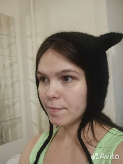 Чепчик женский с ушками