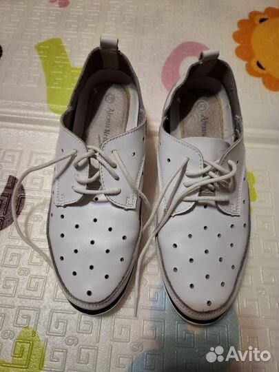 Мокасины кожаные