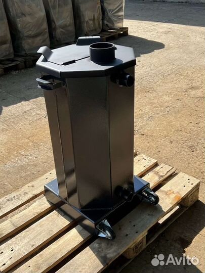 Печь для бассейна на дровах и угле