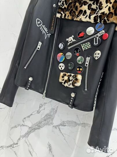 Кожаная куртка coach