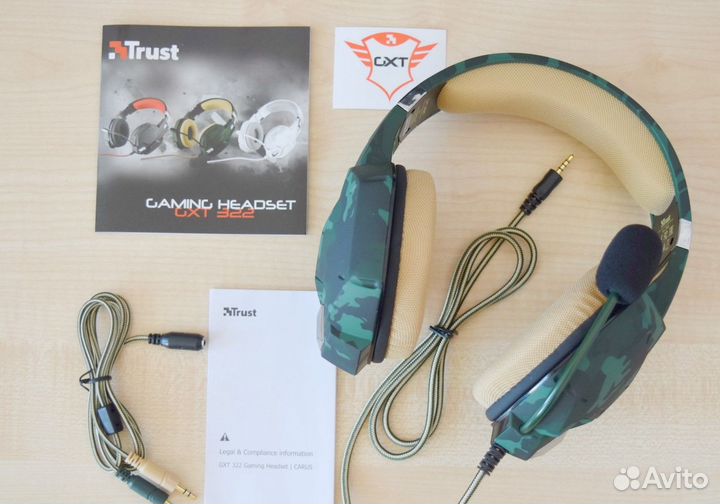 Игровые наушники Trust GXT 322 Jungle Camo