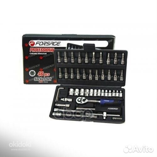 2462-5 набор инструмента 1/4' 46пр. 6-гран. 4