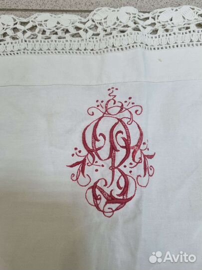 Старинная наволочка, ручная работа
