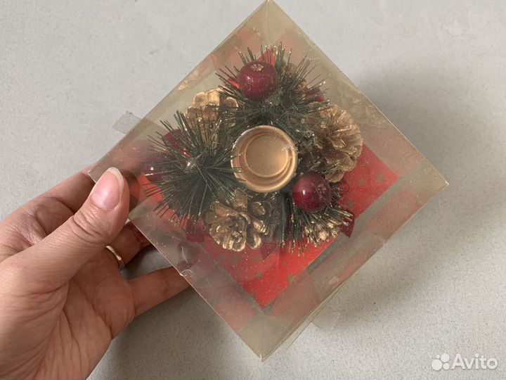 Новый новогодний подсвечник ретро Старинный