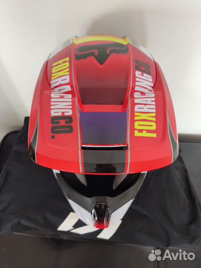 Эндуро шлем Fox V1 Helmet Blue/Red Multi XL61-62