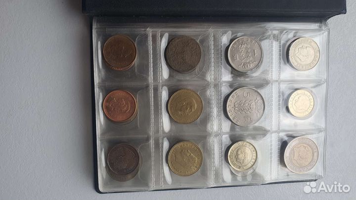 Коллекция иностранных монет 120шт