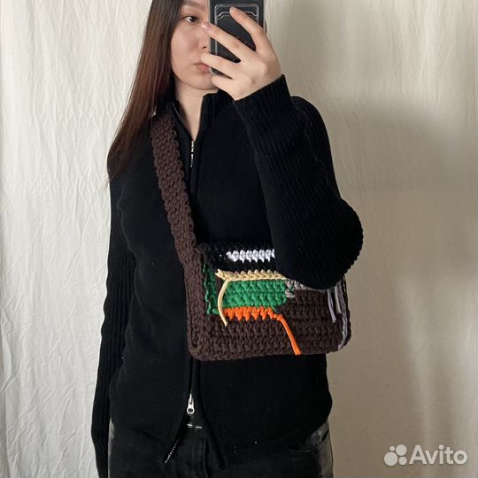 Сумка вязаная женская