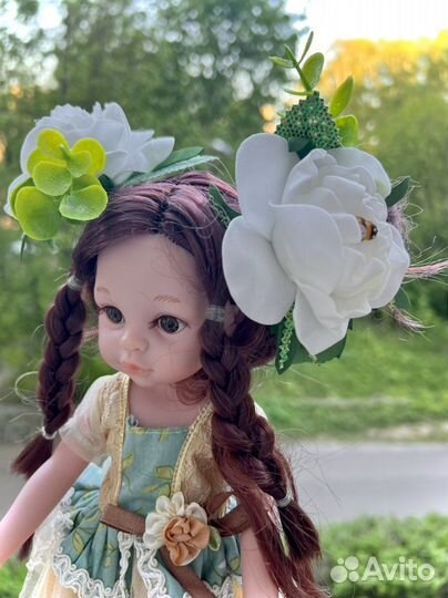 Резинки (банты) для волос ручной работы цветы