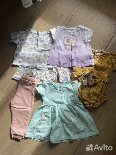 Вещи пакетом для девочки 74 80