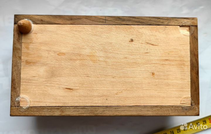 Шкатулка деревянная резная СССР Гуцульская резьба