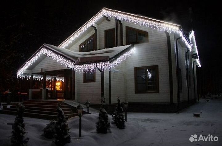 Светодиодная гирлянда бахрома уличная