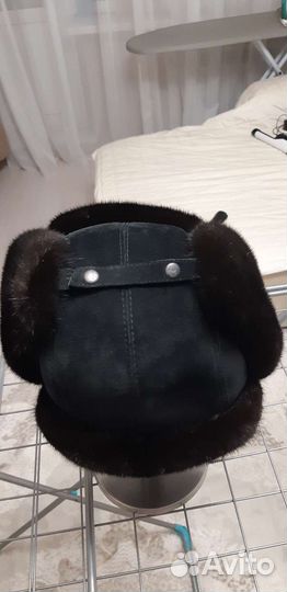 Норковая шапка ушанка