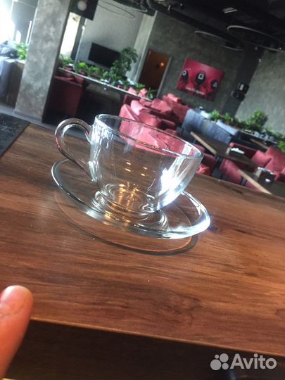 Чайная кружка с блюдцем